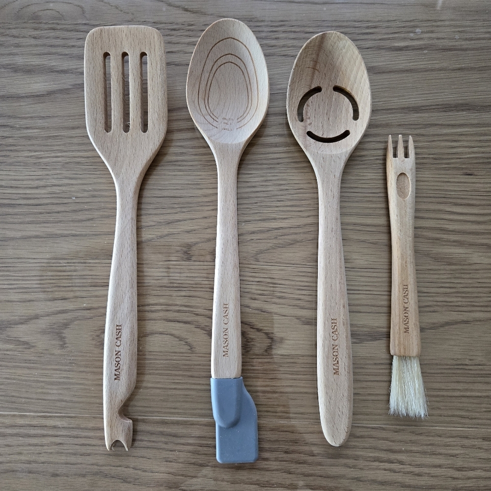 Mason Cash Wooden Kitchen Baking Utensil Set